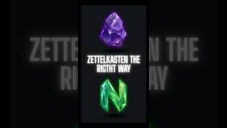 Zettelkasten the Right Way with Neovim #shorts