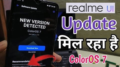 Realme UI Update Rolling out | ColorOS 7 Update For Realme X, Realme 3 Pro, RealmeXT|