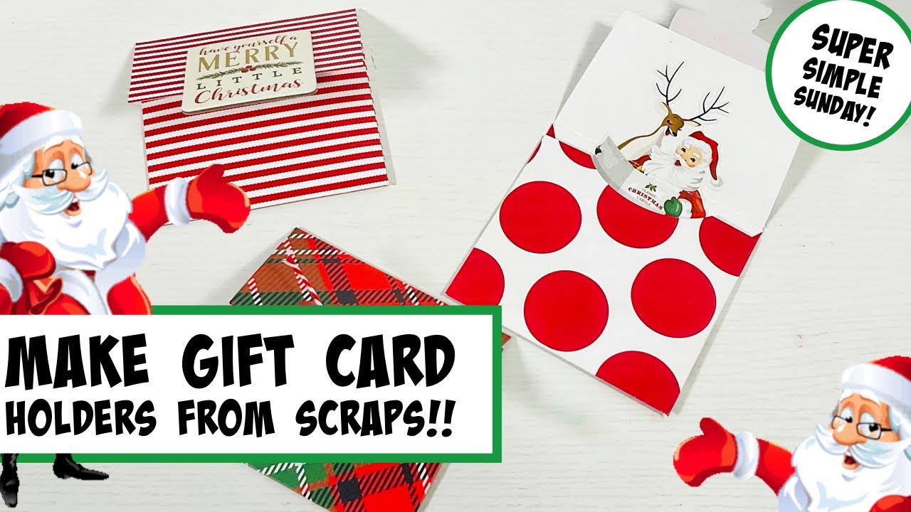 OUTSTANDING SCRAP PROJECT!!  gift card holders made using SCRAPS!