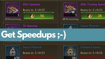 Where to find Speedups Part 2 (May 2020)King of Avalon (KoA)