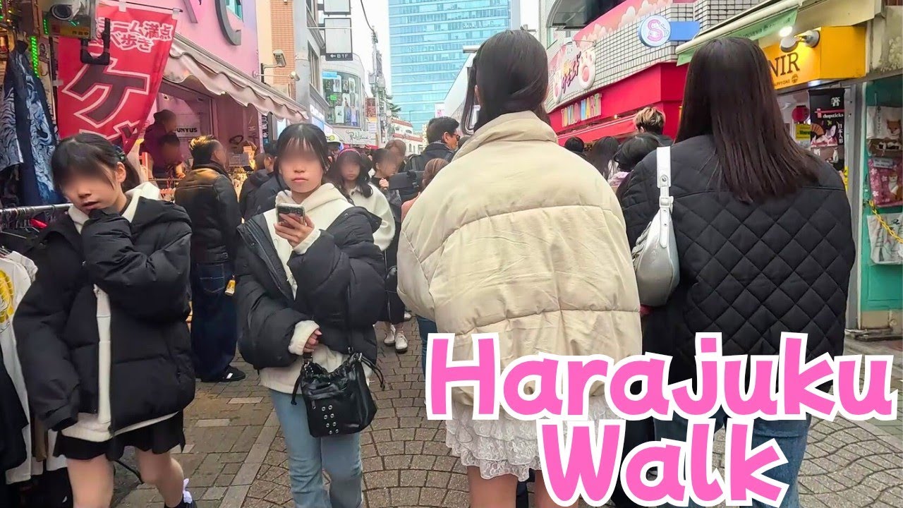 【Harajuku】Winter Walk in Harajuku | Tokyo Street Walk Around Takeshita Street (34 min)【4K】