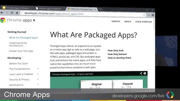 Basic Structure of a Chrome Packaged App