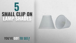 Top 10 Small Clip On Lamp Shades [2018 ]: Aspen Creative 32107-2 Small Hardback Empire Shape