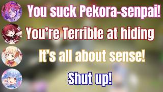 Pekora Is So Bad At Hide And Seek That Everyone Starts Roasting Her