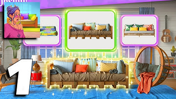 Design Stories: Match-3 Game & Room Decoration - Gameplay Part 1 Levels 1-5 (Android, iOS)