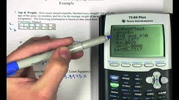 Elementary STAT Calculator AID 84Plus Regression.mp4