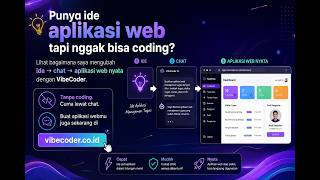 Cuma lewat chat buat aplikasi webmu juga sekarang di vibecoder.co.id
