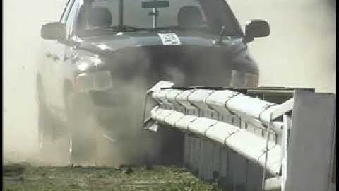 SoftStop Guardrail Crash Test 3-31 with Pickup