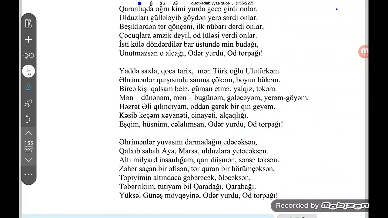 #Qaytar mənim qüdrətimi, Azərbaycan! Xəlil Rza Ulutürk