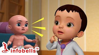 Dolly is Sick - Chitti's Pretend Play | Playing with Doctor Toys | Kids Cartoons | Infobells