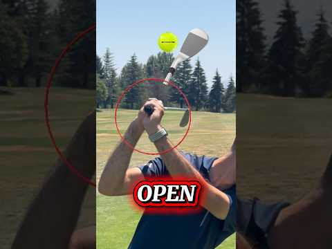 Don't OPEN your club face on your top of backswing #golf #golfswing #golftips #golfer #golfdrills