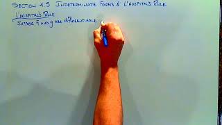 Indeterminate forms and L'Hospital's Rule Section 4 5 Lecture CSUB