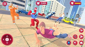 Amazing Spider Super Hero Rope Rescue Mission Android Gameplay