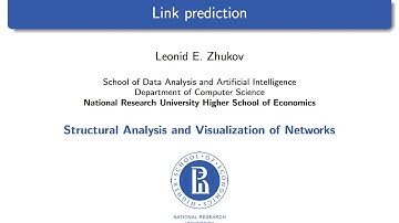 Network Analysis. Lecture 18. Link prediction.