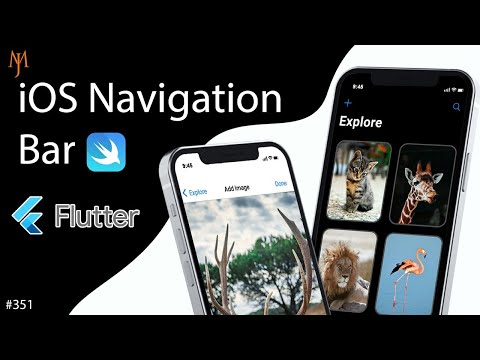 Flutter Tutorial -  iOS Navigation Bar: Add Large Titles | SwiftUI [2021] Cupertino Navigation Bar