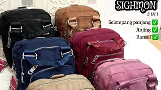 Review Tas Import SIGHMON 3IN1 || Grosir Tas Jember screenshot 5