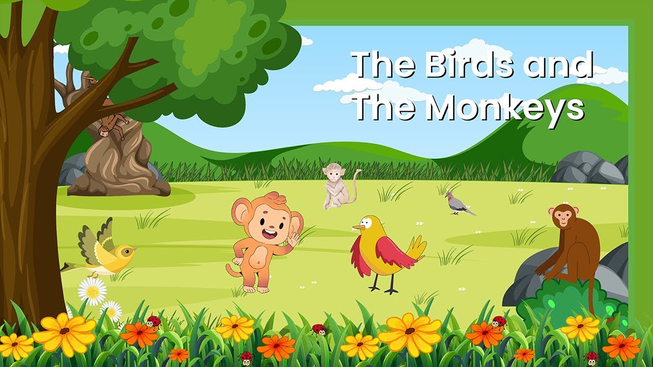 The Birds and the Monkeys Bedtime Stories for Kids in English Tiny Kids YouTube