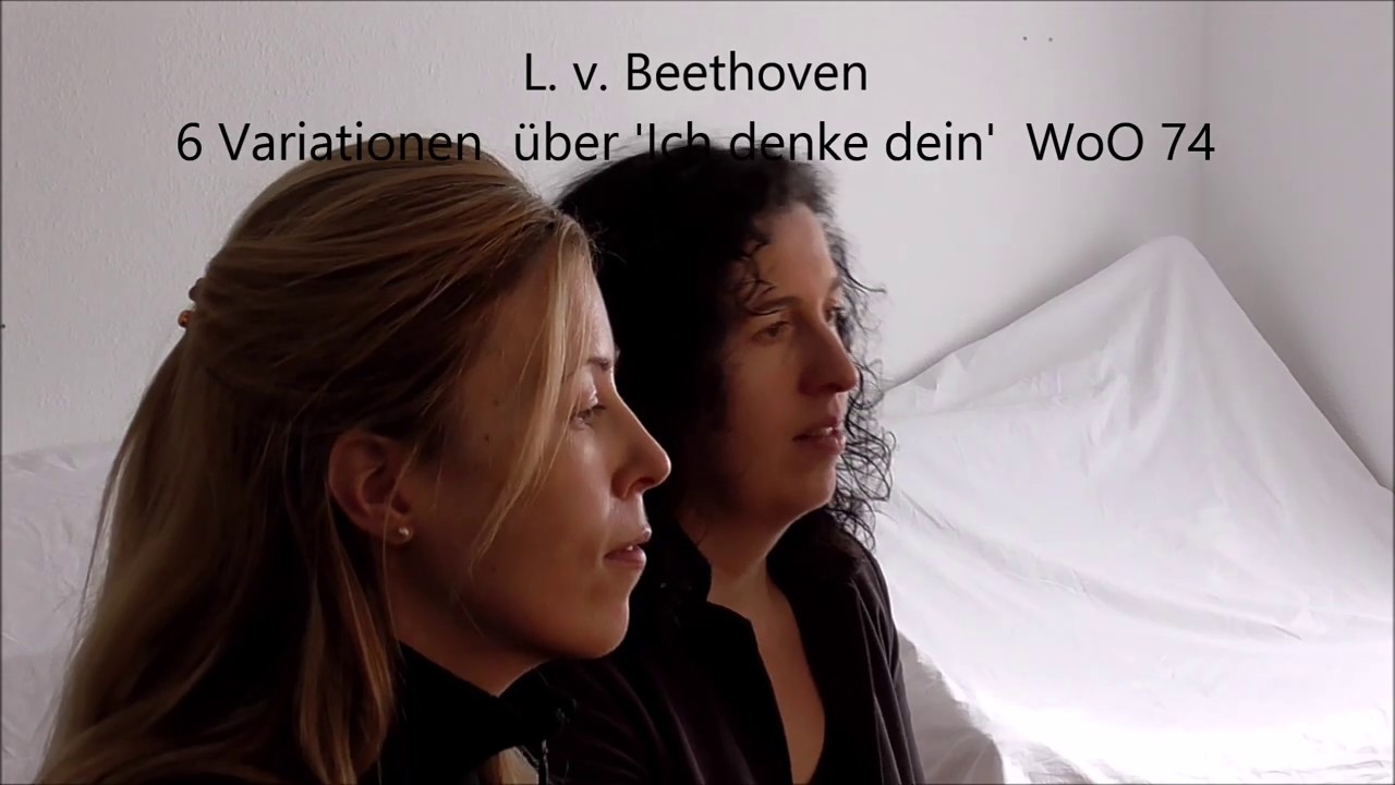 Ich Denke Dein Friederike Brun Beethoven 6 variations on "Ich denke dein" piano four hands WoO74