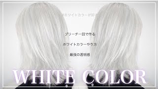 【white color】憧れのホワイトカラーやり方公開・解説。白髪