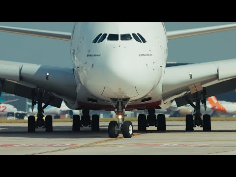 Ultimate 20 Minutes of Pure Aviation Bliss ! Airbus A380 Jet Engines Roar and Pilots Waving to me.