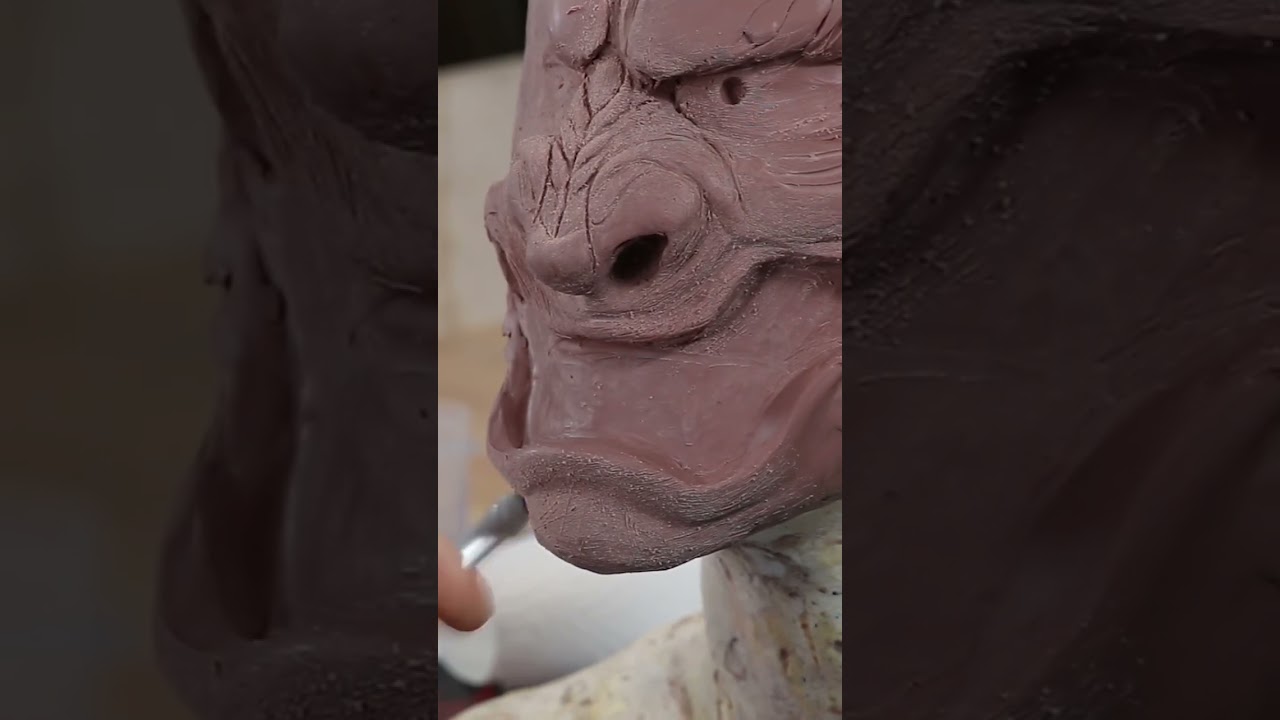 Cyberpunk Samurai mask #cyberpunk #mask #sculpting