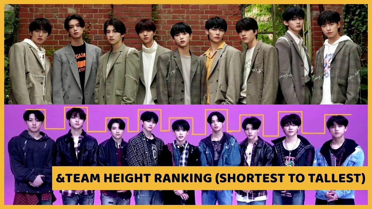 [NOV. 2023] &TEAM MEMBERS HEIGHT RANKING (SHORTEST TO TALLEST) - YouTube