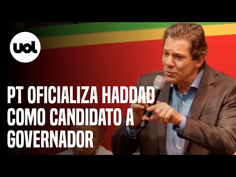 Convenção oficializa Haddad como candidato ao governo de São Paulo em chapa petista