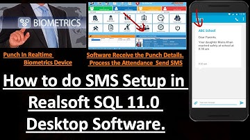 Configure Auto SMS in Realtime SQL Software | Realsoft SQL| |Realtime Biometrics