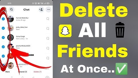 How to remove all friends on snapchat 2022  | How to remove many friends at once on snapchat |