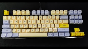 GMMK TKL with lubed Gateron Yellows and SA keycaps