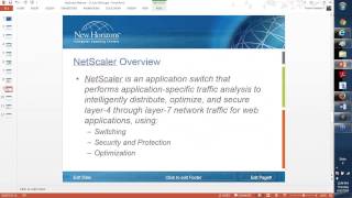 Overview of NetScaler - Next Level Webinar (June 12, 2014)