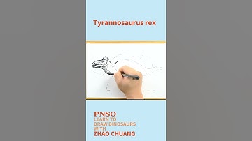 Tyrannosaurus rex Preying on Edmontosaurus | Learn to Draw Dinosaurs with ZHAO Chuang #pnso