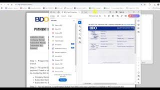Paano Magbayad ng Kaiser Premium via BDO Bills payment - Over the Counter?