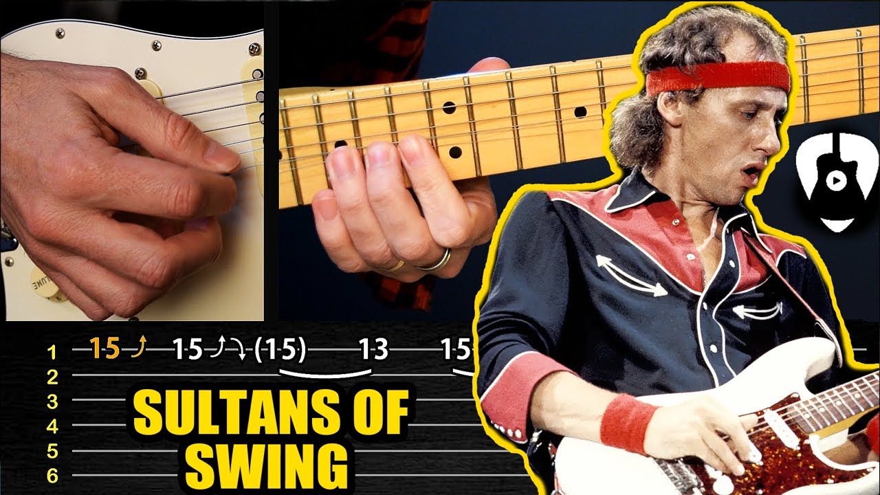 Como tocar los espectaculares solos de SULTANS OF SWING en guitarra eléctrica | TAB TCDG