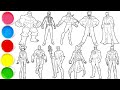 Draw 11 Legendary Superheroes in Minutes - Hulk, Spider-Man, Shazam, Joker, Batman &amp; others