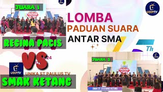 Mengukur Kualitas 'Regina Pacis' Vs 'STEFAN CHOIR'. Lomba Paduan Suara UNIKA St.Paulus. Menurutmu?