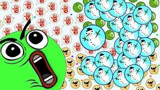 Agario Mobile Epic Trolling With Spike Glitch With Premium Evil Eye Skin (Agar.io Funny Moments)