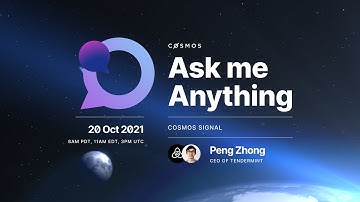 Cosmos Community AMA: Peng Zhong, CEO of Tendermint
