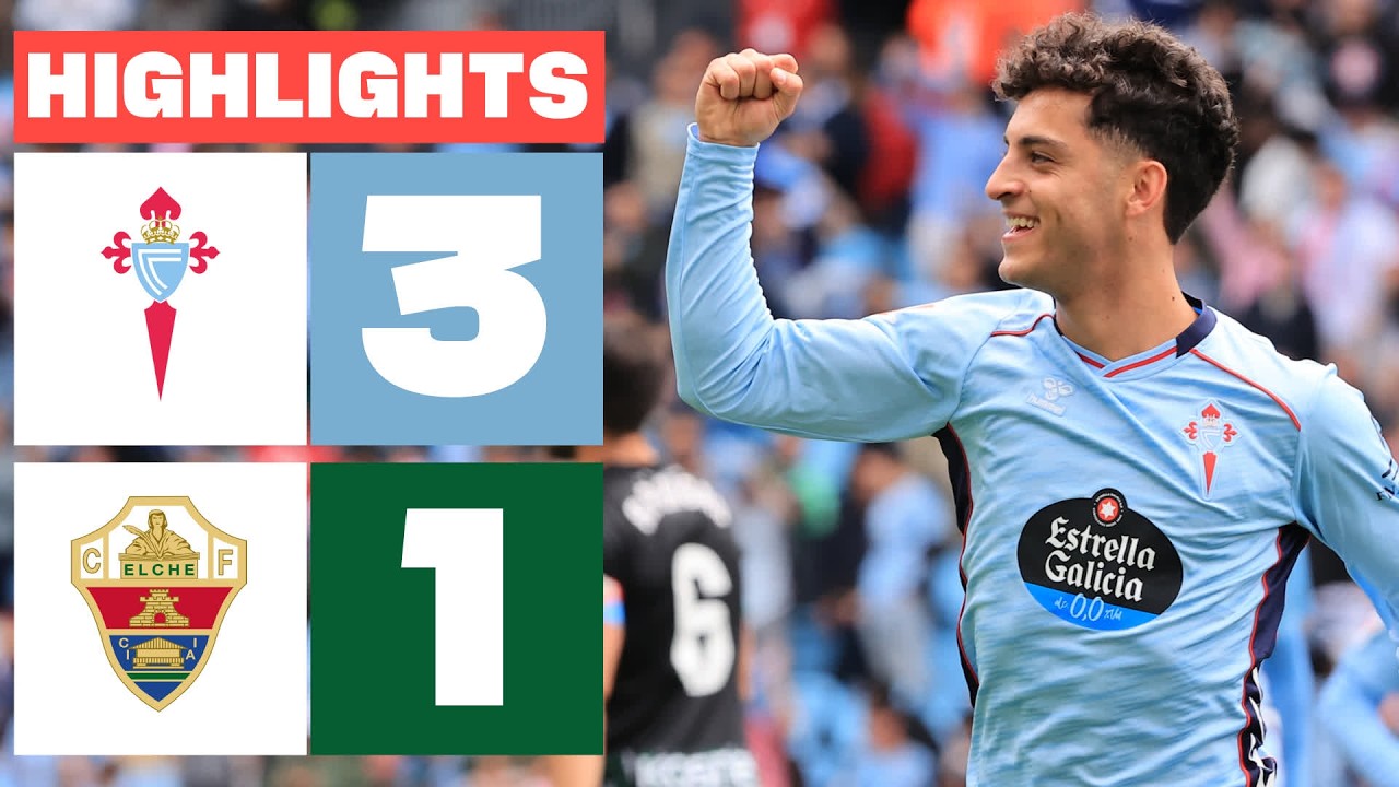 Videoresumen del Celta - Elche