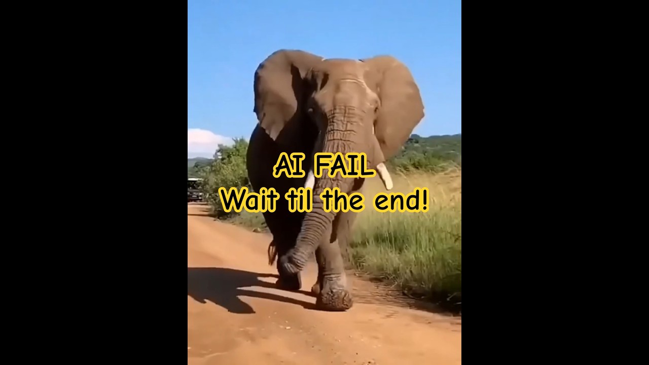 Elephant Running AI Fail 