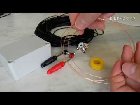 RANDOM WIRE ANTENNA with 9:1 UnUn home made (part 1) - YouTube