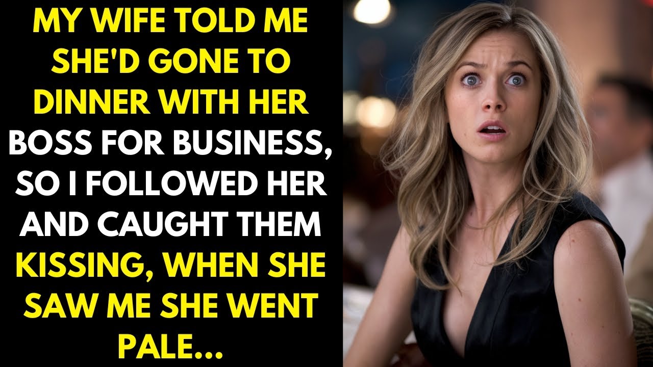 Outline Video My wife told me she had dinner with her boss, so I followed her and caught them kissing...