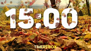 Silent 15 Minute Autumn Fall Timer 🍂🍁