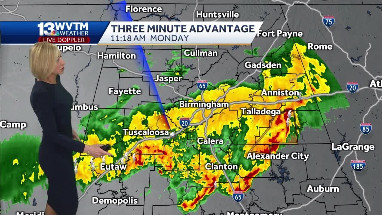 Severe storms in central Alabama - YouTube