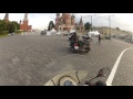 Moscou, la photo avec les sidecars URAL sur la place rouge