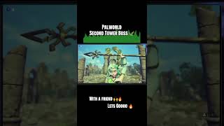 Second Tower Boss Palworld🍃 # #palworld #tower #boss #battle #intro #gaming #like #comment #shorts