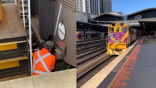 Vline Y161 Couples Up & Pushes The N Sets To Platform 5A At Southern Cross Station