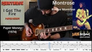 Ronnie Montrose I got the fire Guitar Solo With TAB