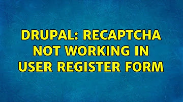 Drupal: Recaptcha not working in user register form