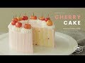 체리 롤 생크림 케이크 만들기💕 : Cherry vertical layer cake Recipe - Cooking tree 쿠킹트리*Cooking ASMR